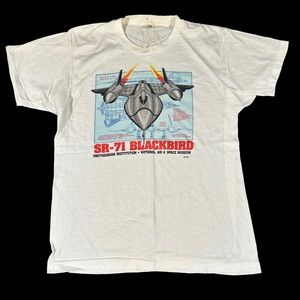 Vintage Screen Starts SR-71 Blackbird Graphic T-Shirt Size Large
